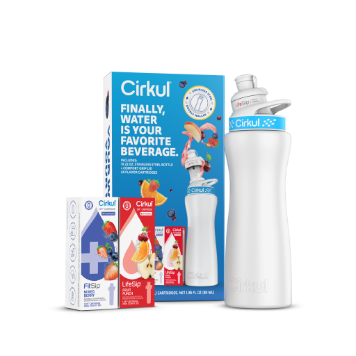 22oz. White Stainless Steel Bottle Starter Kit - Weekend Pair