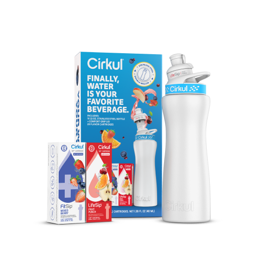 22oz. White Stainless Steel Bottle Starter Kit - Weekend Pair