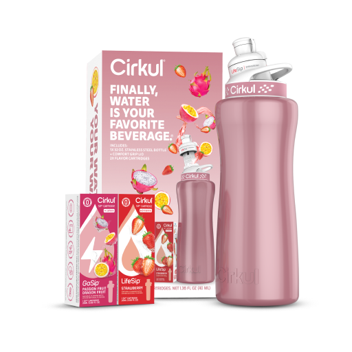32oz. Rose Gold Stainless Steel Bottle Starter Kit - Clean Bundle