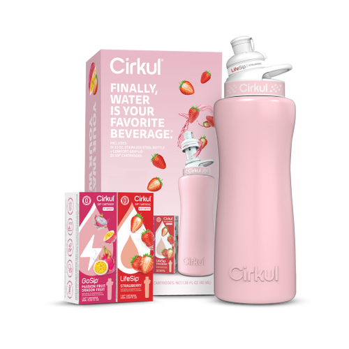 32oz. Blush Pink Stainless Steel Bottle Starter Kit - Easy Set