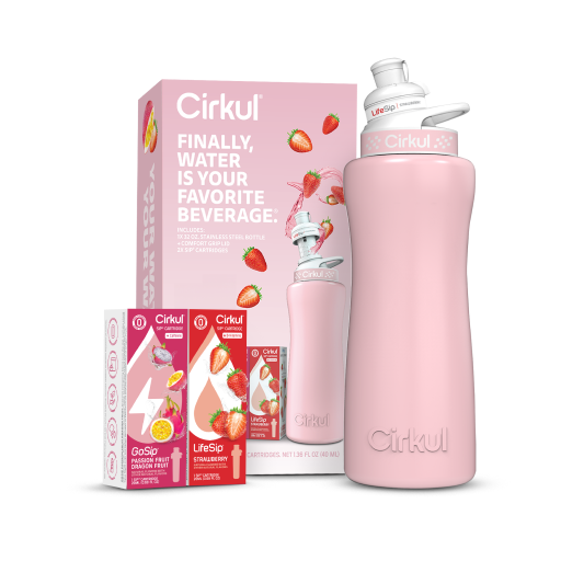 32oz. Blush Pink Stainless Steel Bottle Starter Kit - Easy Set