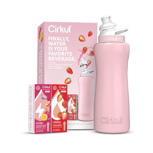 32oz. Blush Pink Stainless Steel Bottle Starter Kit - Easy Set